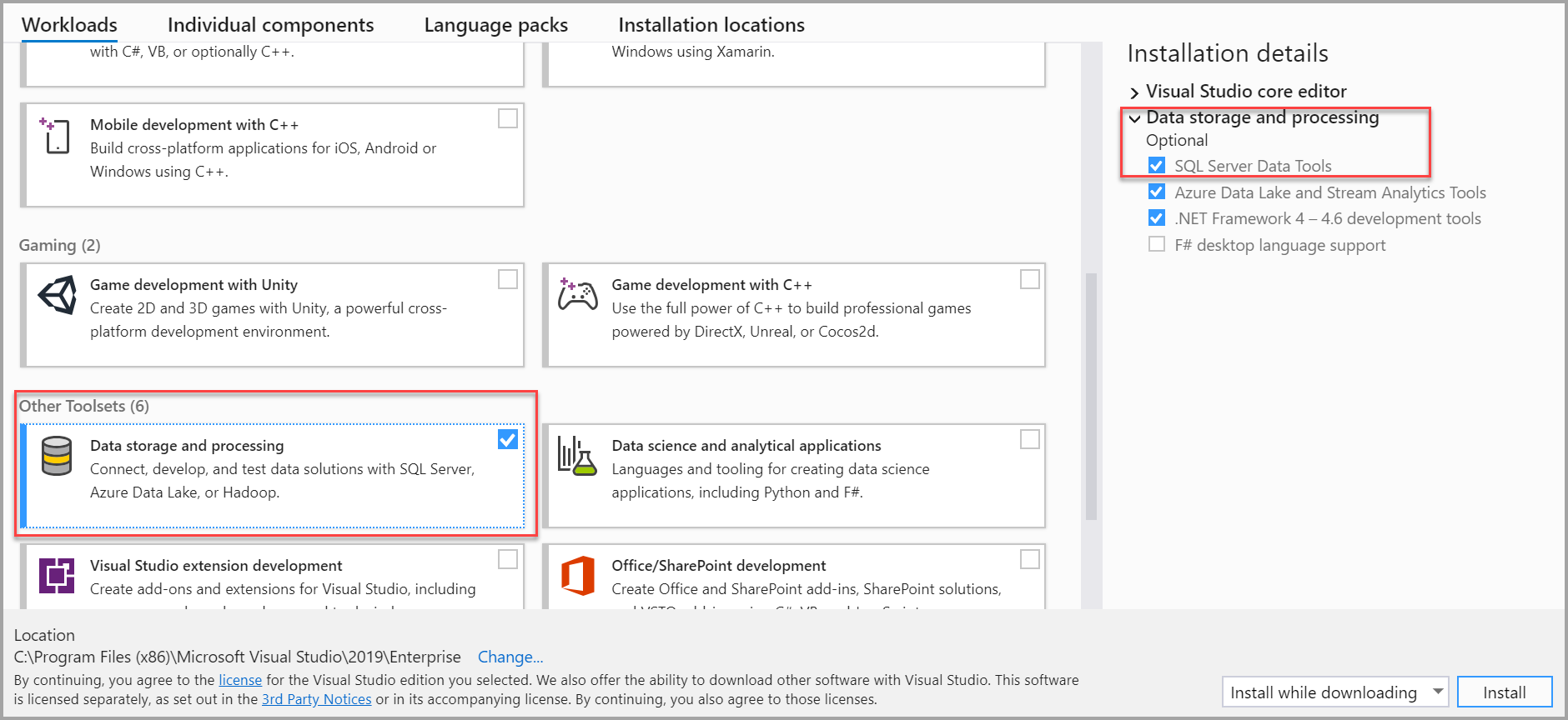 Which Sql Server is Compatible With Visual Studio 2019?