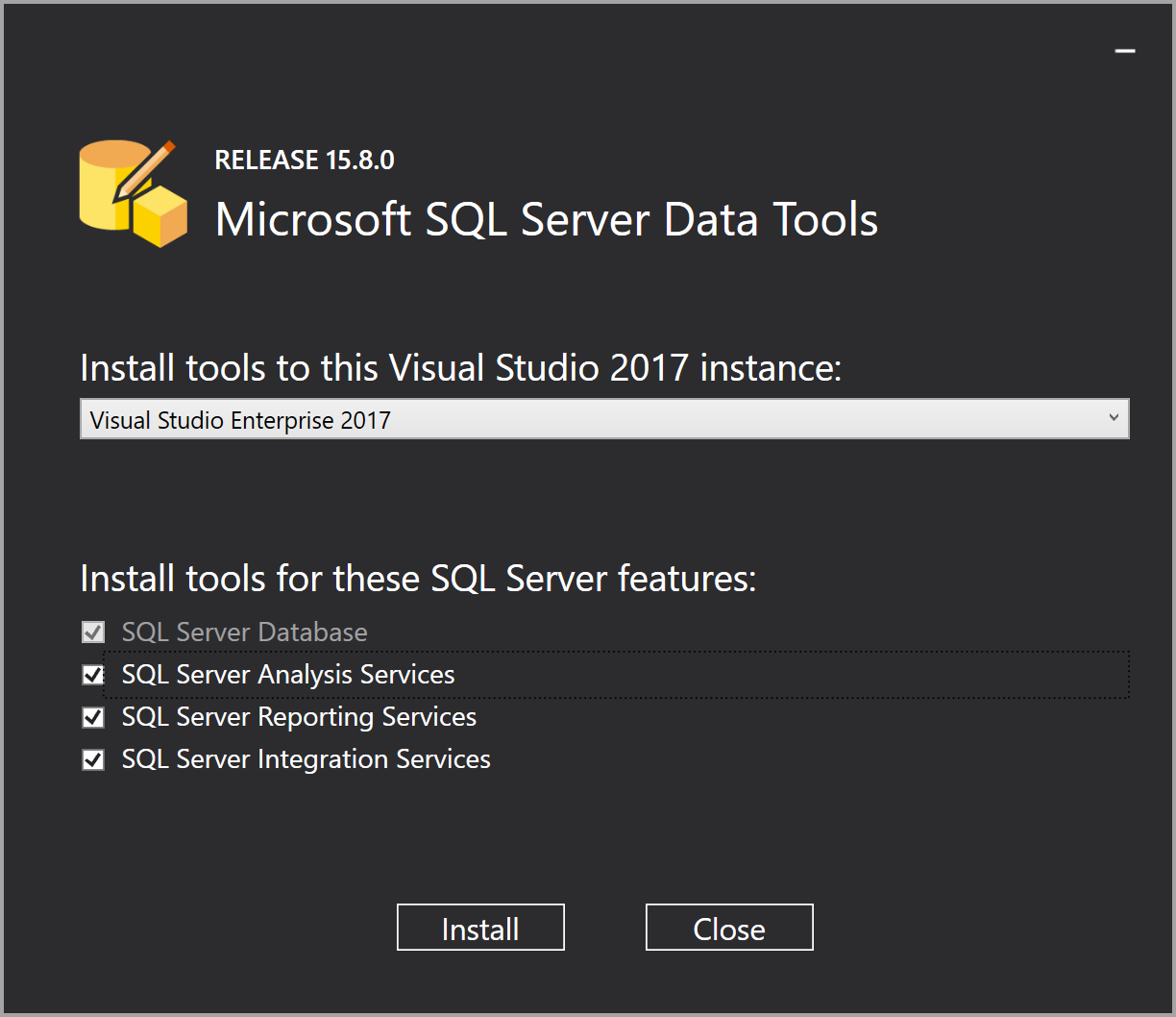 uitlijning Reis Geef rechten Previous releases of SQL Server Data Tools (SSDT) - SQL Server Data Tools ( SSDT) | Microsoft Learn