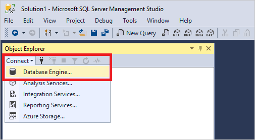 Connect to a SQL Server or Azure SQL Database - SQL Server Management Studio  (SSMS) | Microsoft Learn