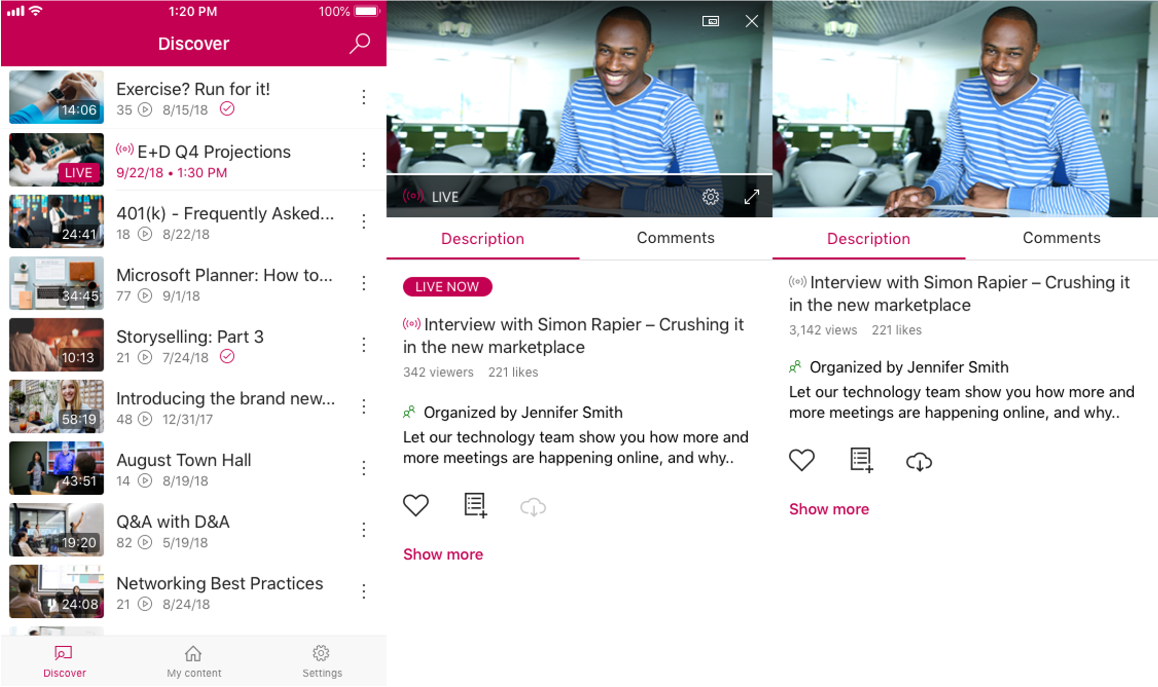 Watch and create Microsoft Stream (Classic) videos on the go with mobile apps 