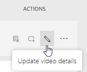 Edit video button.