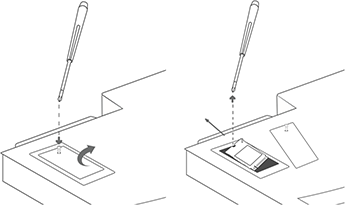 Remove the cover screw and the cover from the compute cartridge, and then remove the solid state drive (SSD).