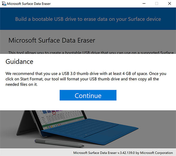 Microsoft Surface Data Eraser (Surface) - Surface | Microsoft Learn