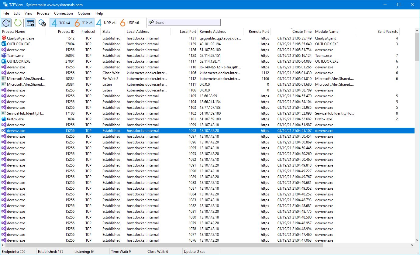 monitor tcp traffic windows