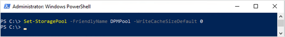 Disable Write Back Cache