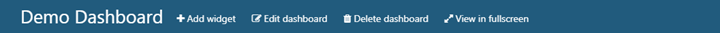 Screenshot showing Delete dashboard option on page.