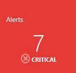 Screenshot showing Alerts tile.