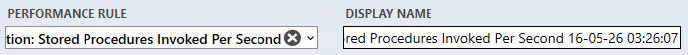 Screenshot showing Display name