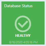 Screenshot showing the Healthy state.