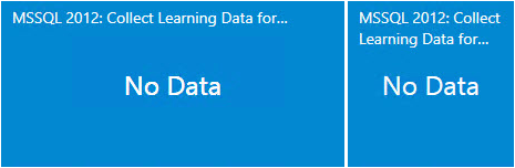 Screenshot showing the No data available.