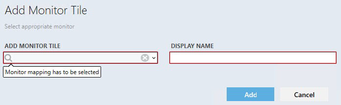 Screenshot showing the Monitor dialog.