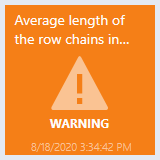 Screenshot showing the Warning state.