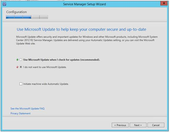 Screenshot showing the Microsoft updates.