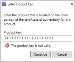 Screenshot showing SM product key.