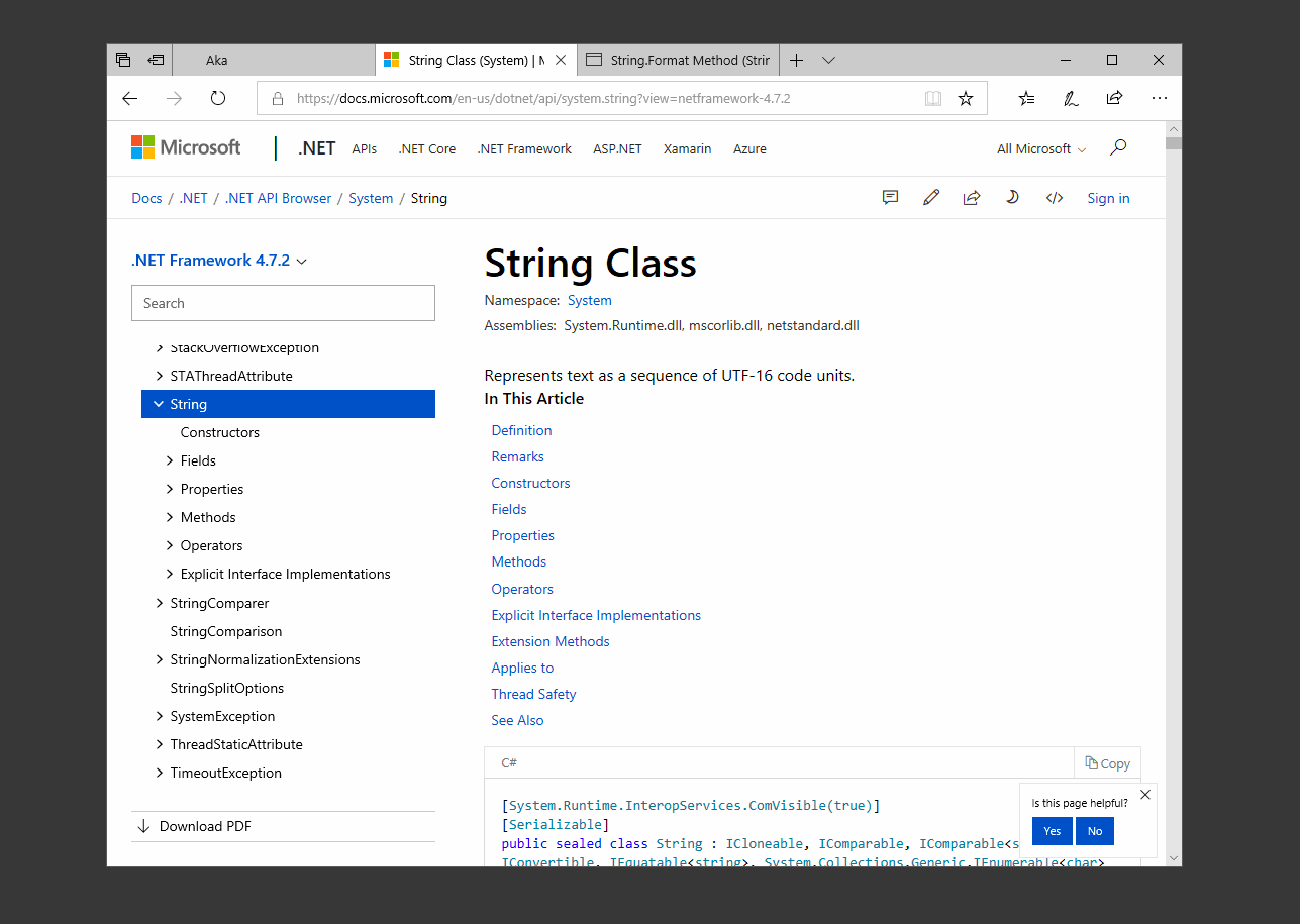 Language picker in docs