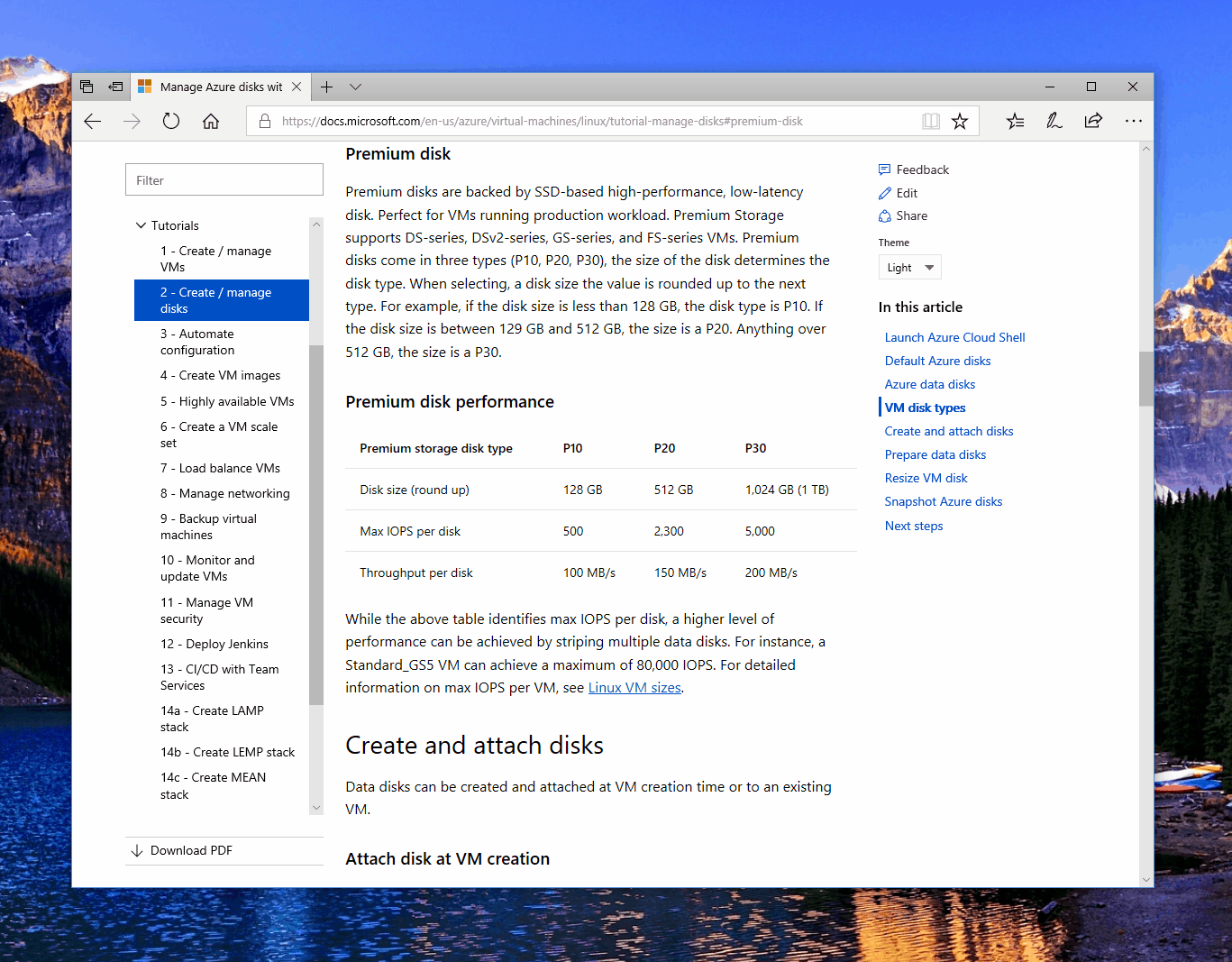 Anchors on docs.microsoft.com