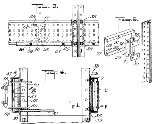 Relay rack patent drawings.