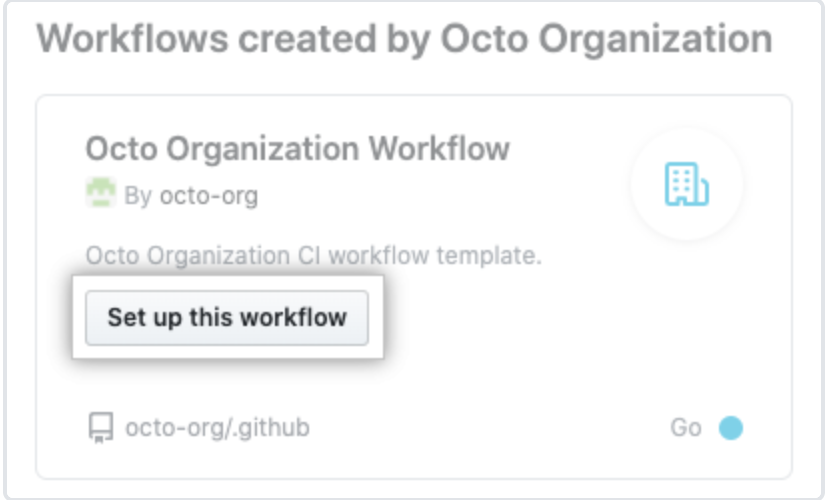 Workflow template example.