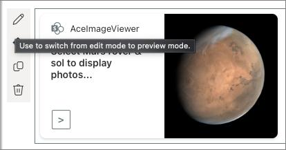 Screenshot of default ACE CardView rendering.