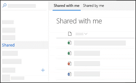 OneDrive provides a way to find files users have both shared and been shared with them; in the left navigation pane, select Shared