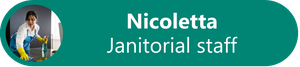 Diagram of Nicoletta's profile head shot and job title.