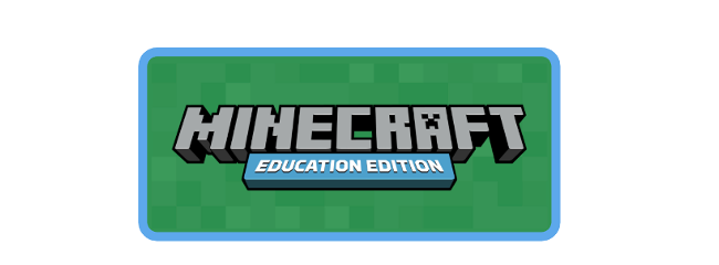 Minecraft Education logo.