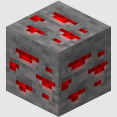 Screenshot of Redstone ore.