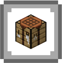 Graphic of crafting table.