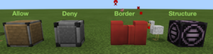 Screenshot showing allow, deny, border, and structure blocks.