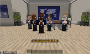 Screenshot from Minecraft Education Incident Response Team lesson. 
