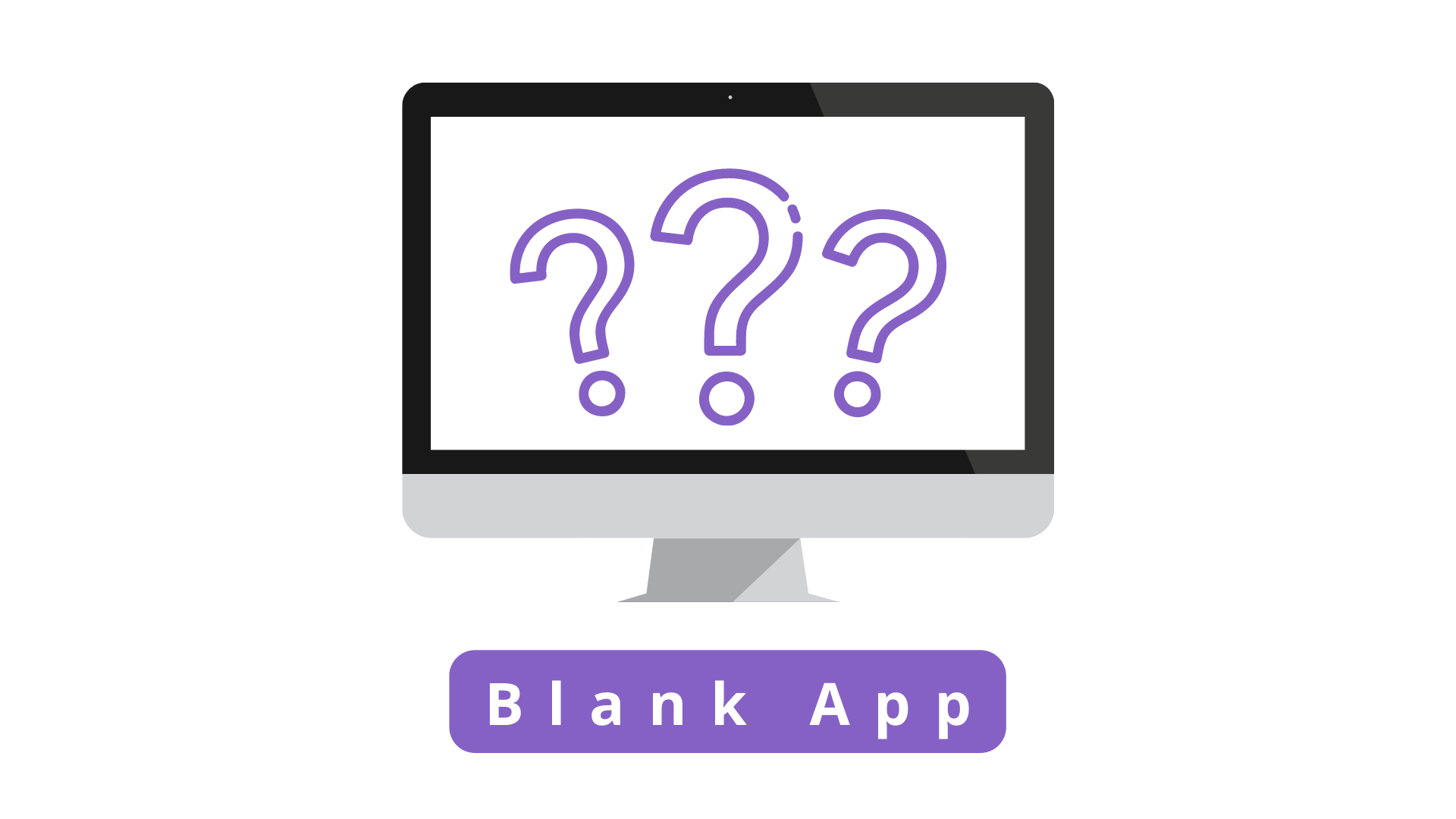 Diagram showing a blank app to build for your solution.
