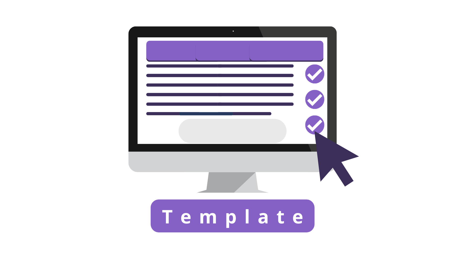 Diagram showing a template app to build for your solution.