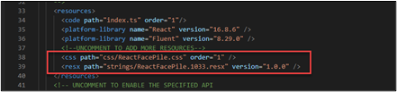 Screenshot of removing css comment in Visual Studio Code.