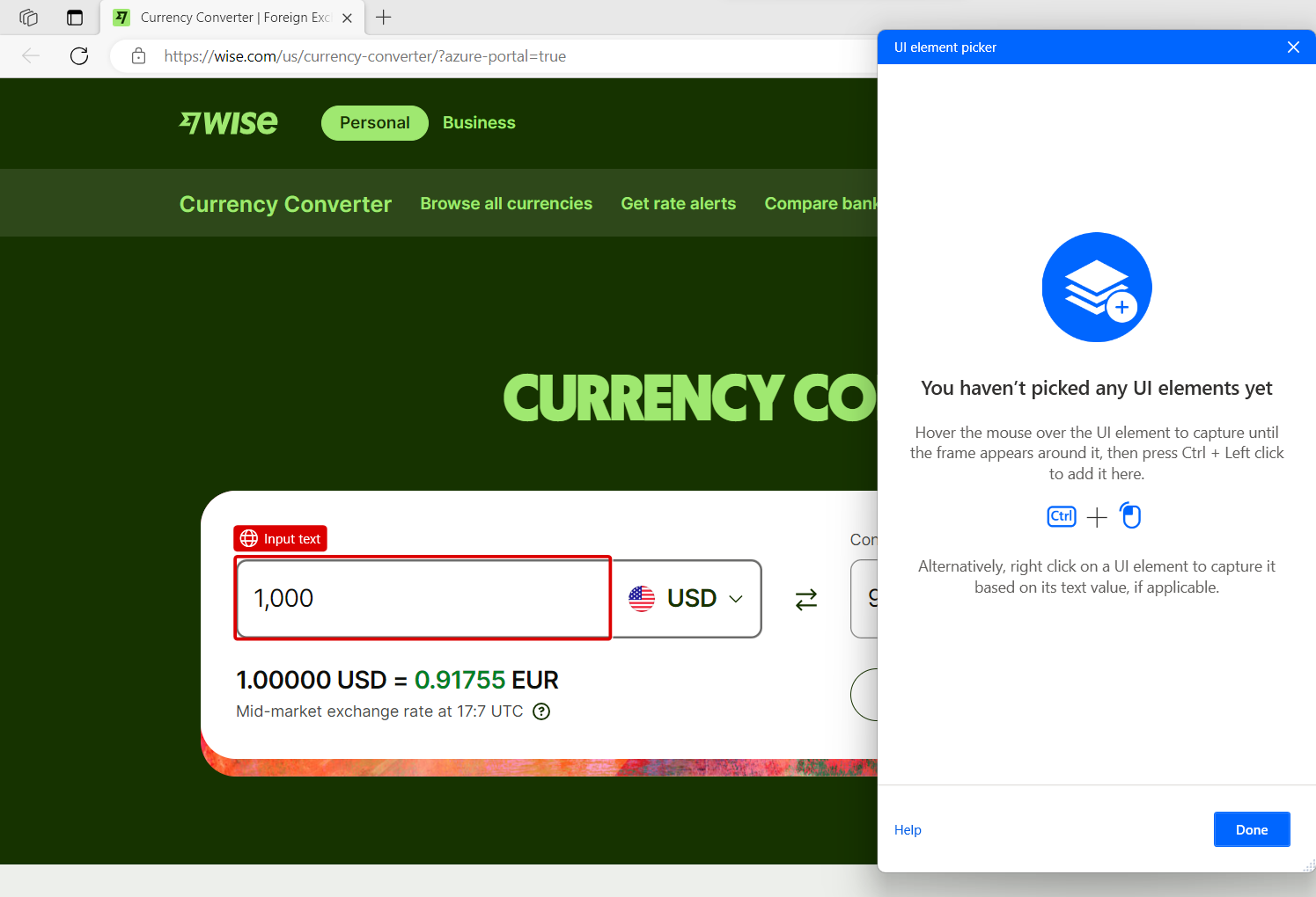 Screenshot showing a webpage with a red rectangle around an input field.