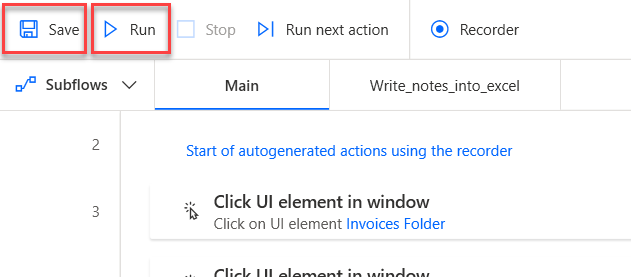 Screenshot showing the Save button.