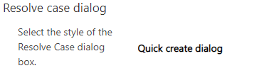 Screenshot of a case update after resolution option.