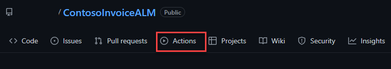 Screenshot showing selecting actions.