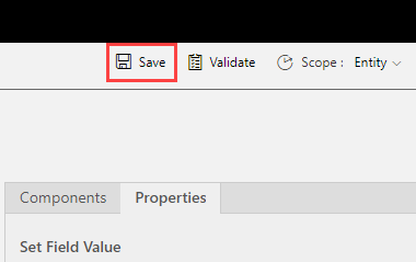 Screenshot showing the Save button.