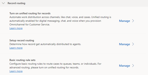 Screenshot of the routing menu with the Turn on unified routing toggle set to On.