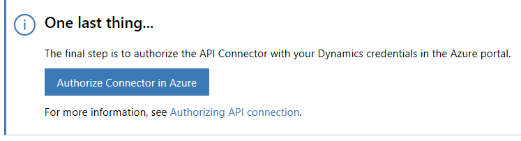 Screenshot of Authorize Connector in Azure button.