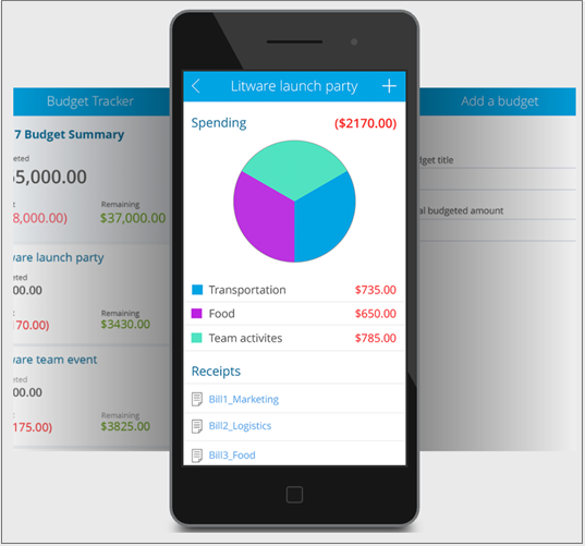 Screenshot of the Budget Tracker template.