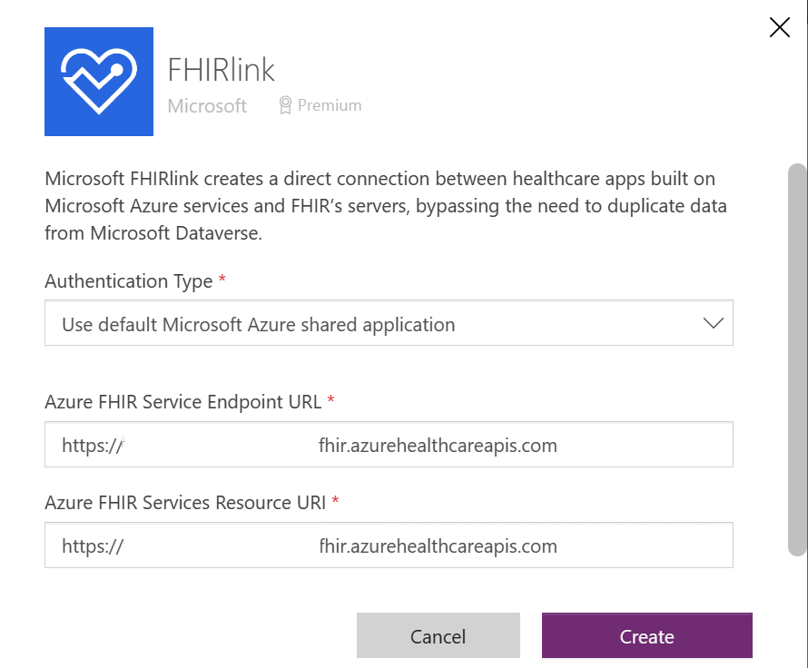 Screenshot of the options dialog with the U R L and U R I fields completed.