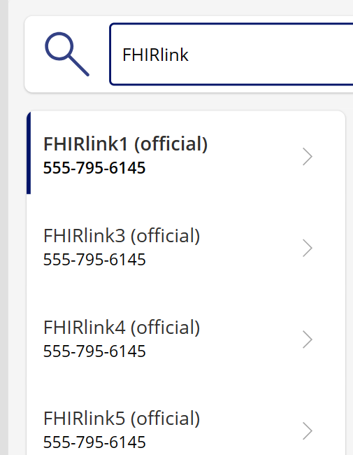 Screenshot of the updated list in the Patient List Gallery.