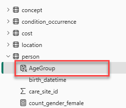 Screenshot of the AgeGroup without error.