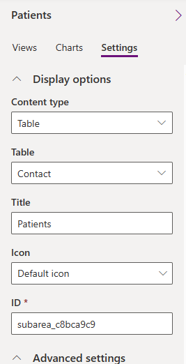 Screenshot of the contact details, showing Patients entered in the Title field.