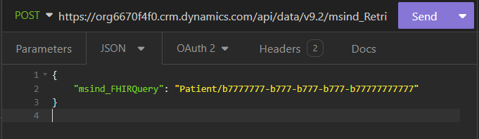 Screenshot of the Body code.