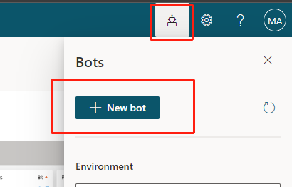 New bot icon in title bar