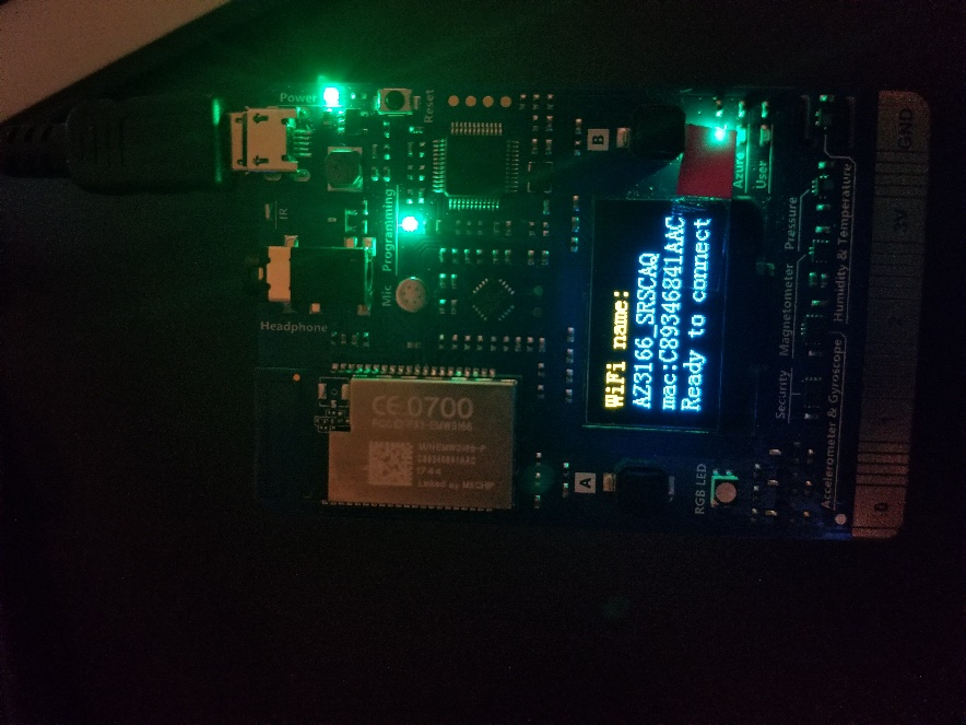 Image of the firmware applied correctly.