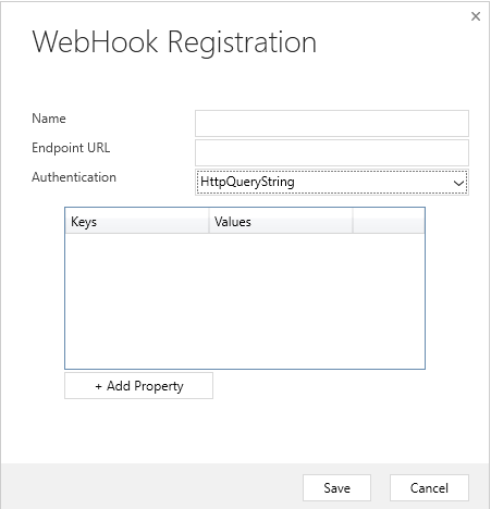 Screenshot of HTTPQueryString set as Authentication.