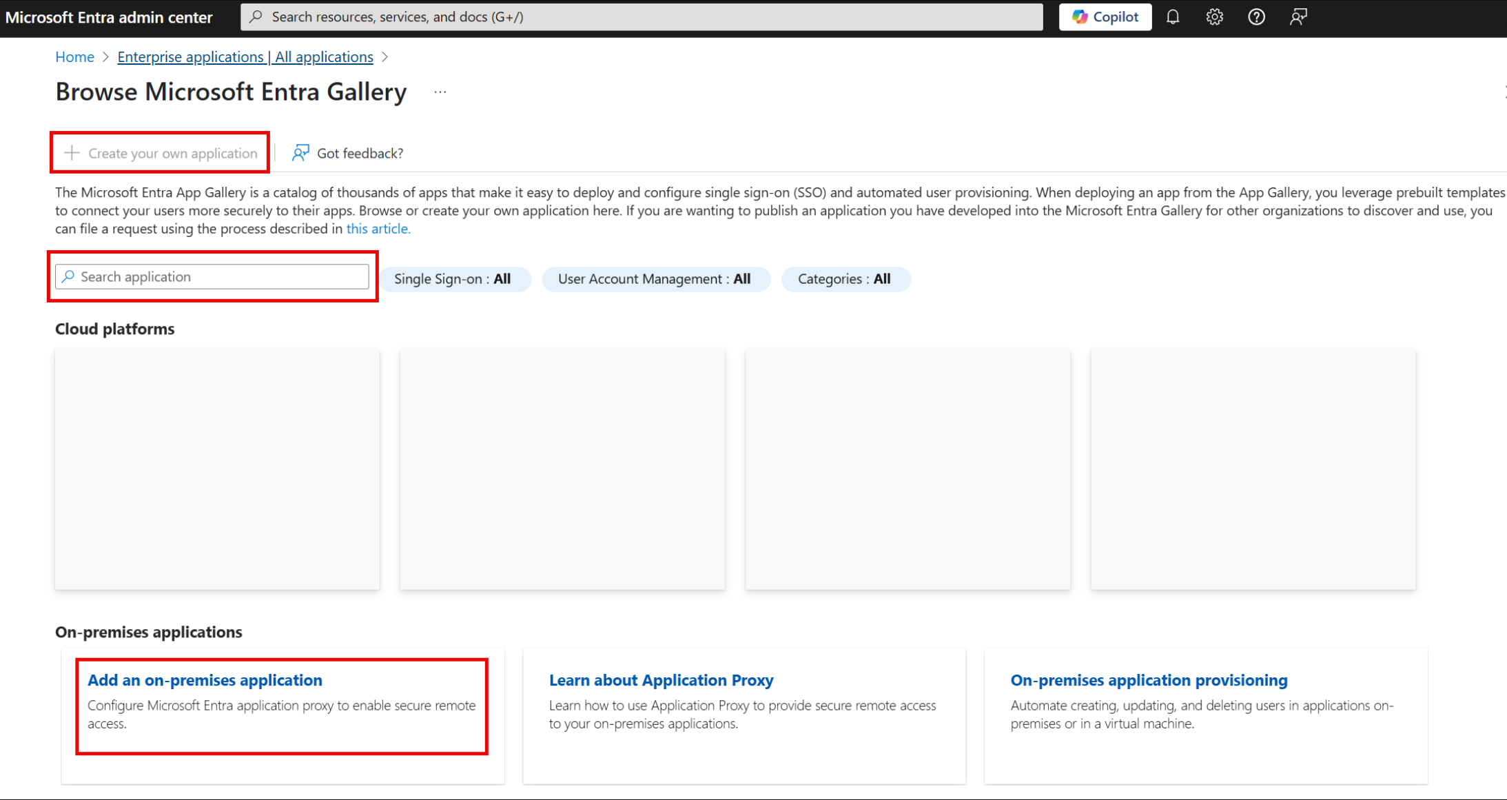 Browse Microsoft Entra Gallery.